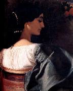 Frederick Leighton An Italian Lady Spain oil painting artist